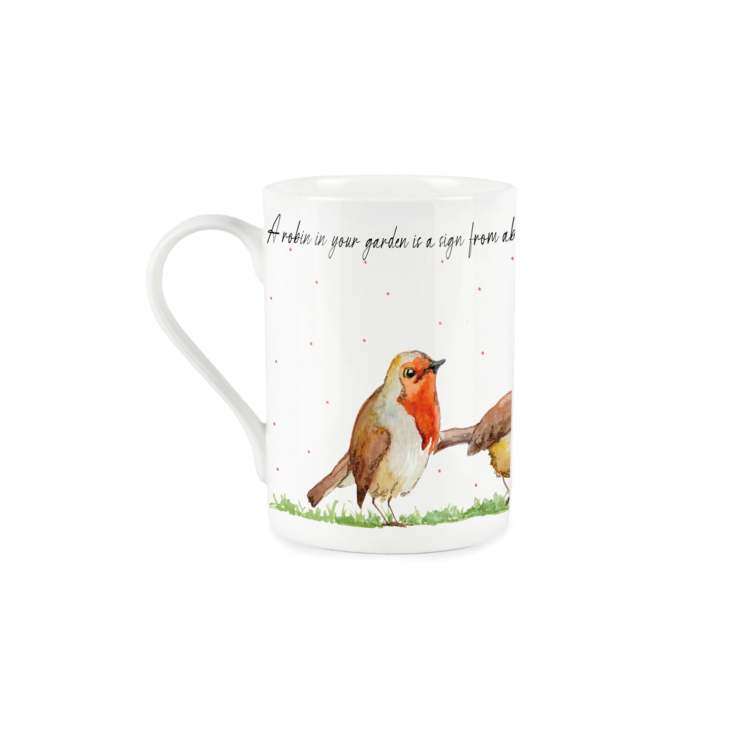 Robins & Heaven Mug by Rhiannon Chauncey