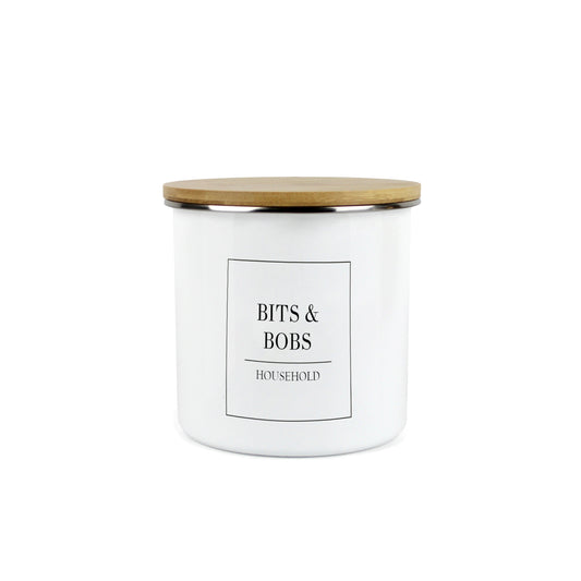 Minimalist Medium Enamel Canister