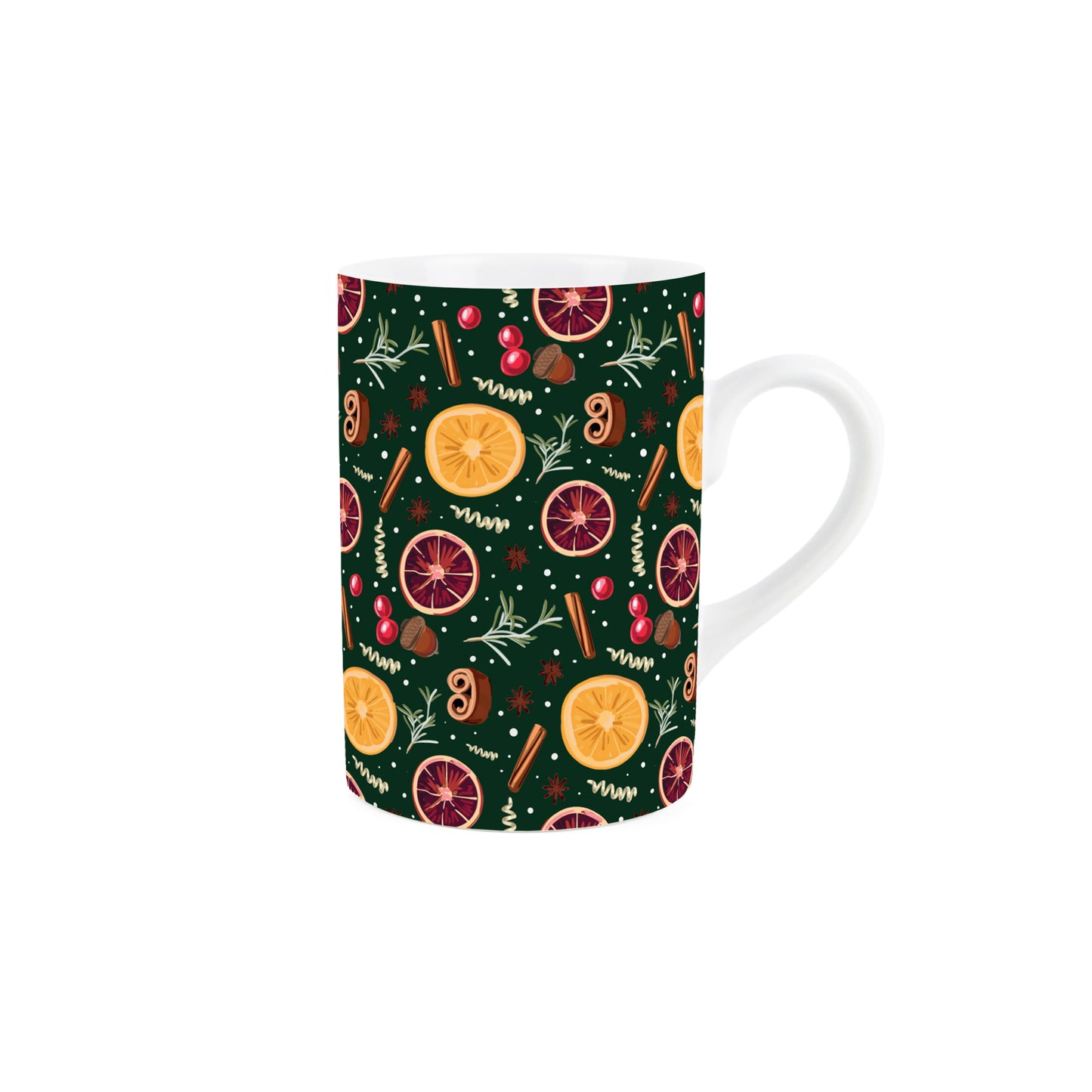 Christmas Fruits & Spices Ceramic Mug