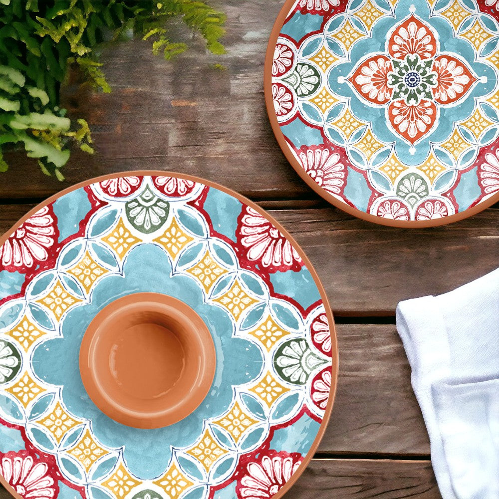 Rio Corte Melamine Chip and Dip Server