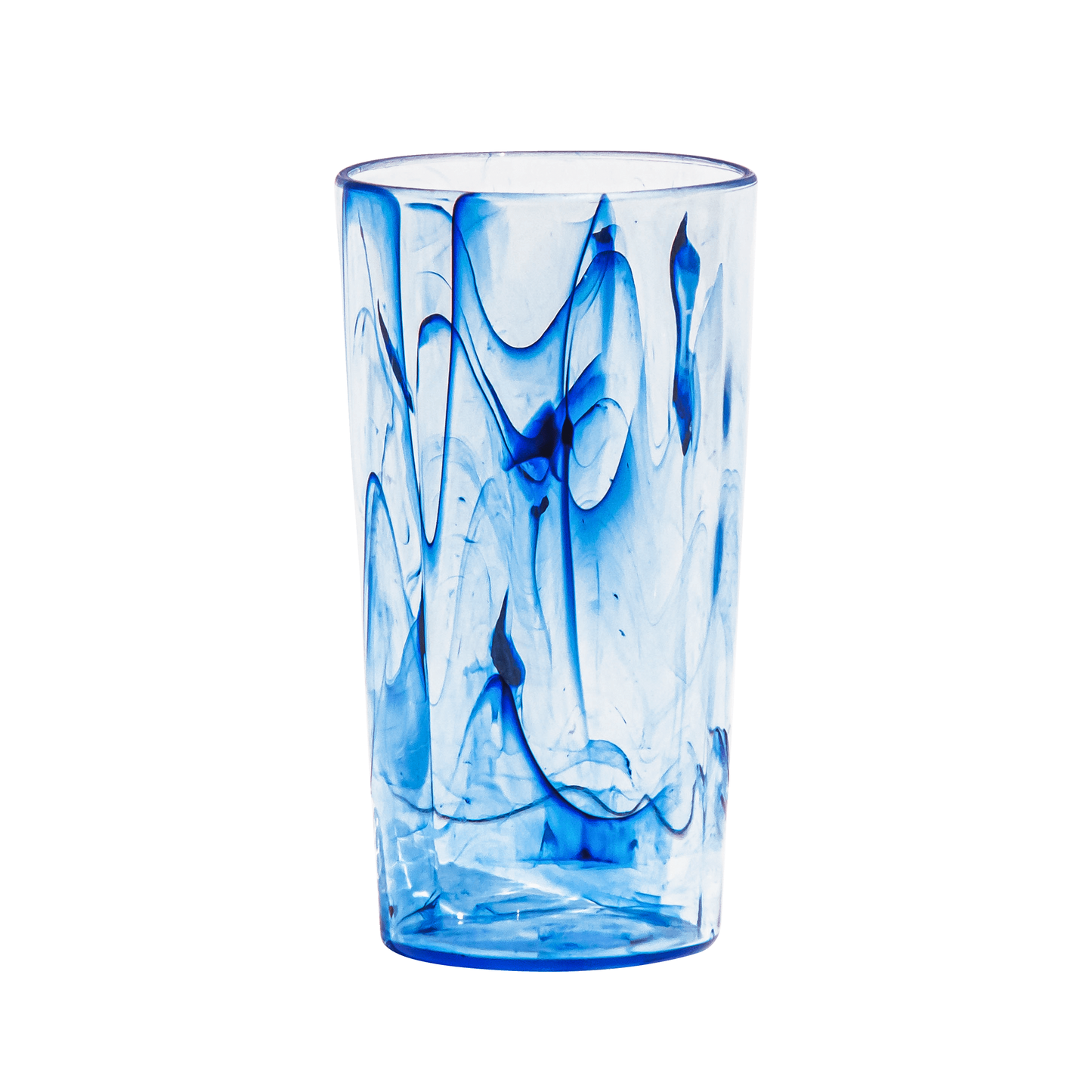 Aegean Swirl Blue Acrylic Plastic Jumbo Drinking Cups