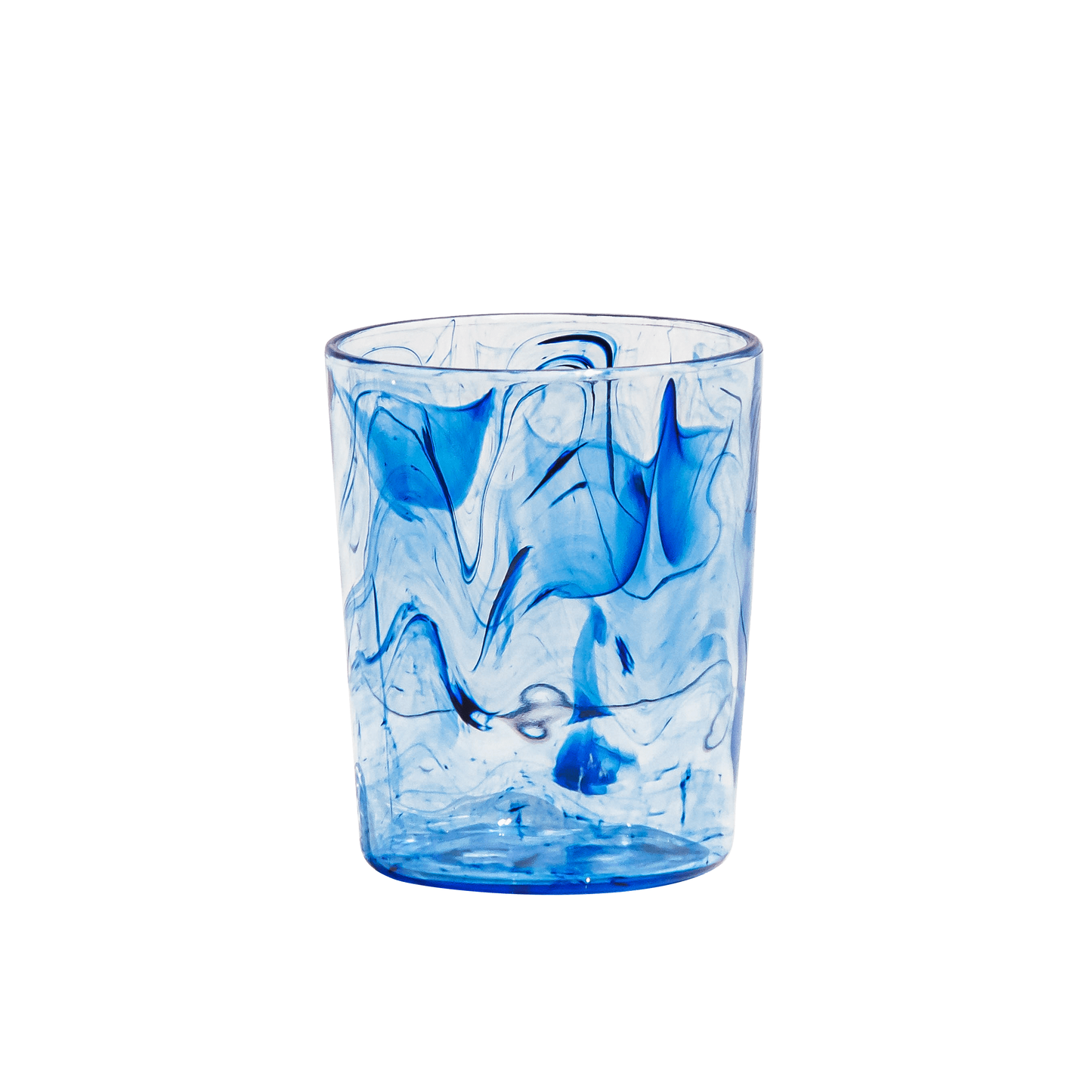 Aegean Swirl Blue Acrylic Plastic Drinking Tumblers