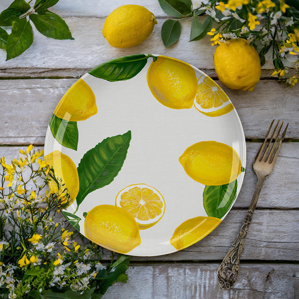 Lemon Fresh Melamine Dinner Plate