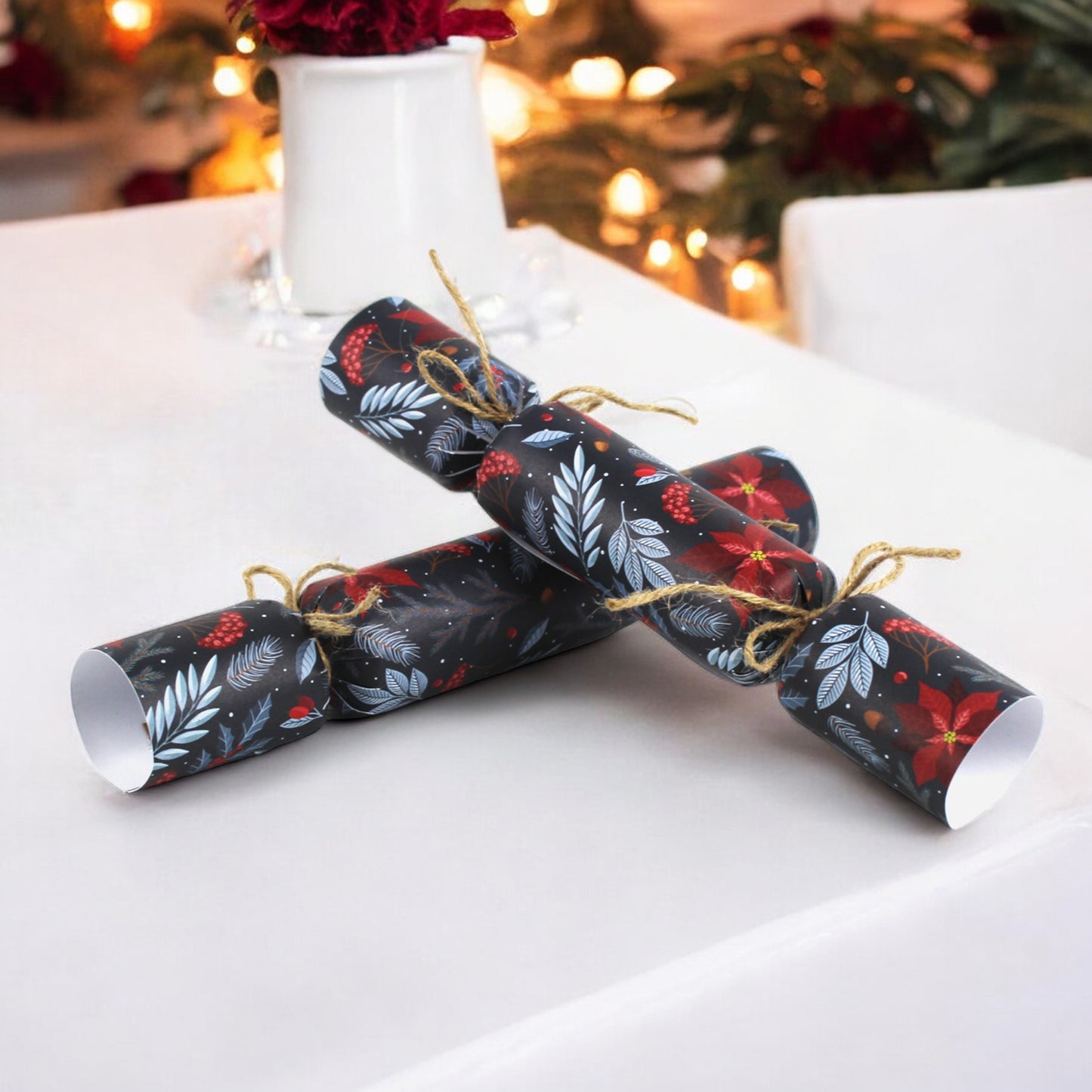 Dark Foliage Easy Eco Christmas Crackers