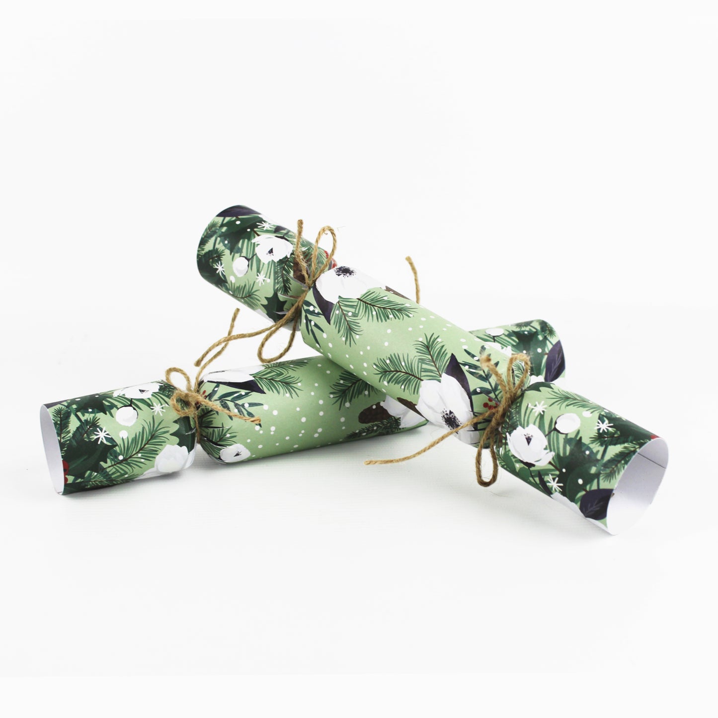 Green Winter Flowers Easy Eco Christmas Crackers