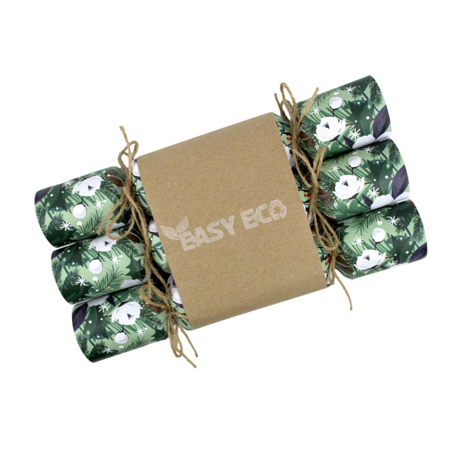Green Winter Flowers Easy Eco Christmas Crackers