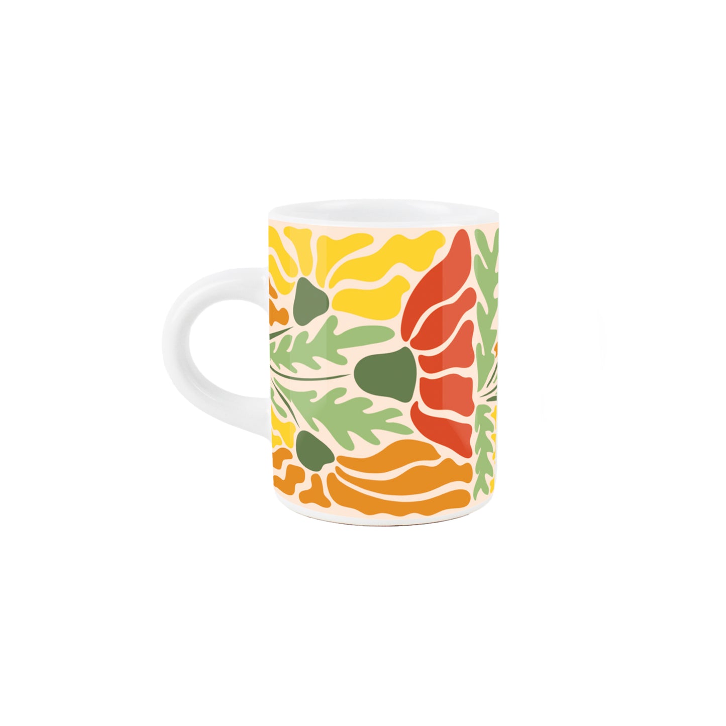 Floral Orange Blossom Espresso Mug