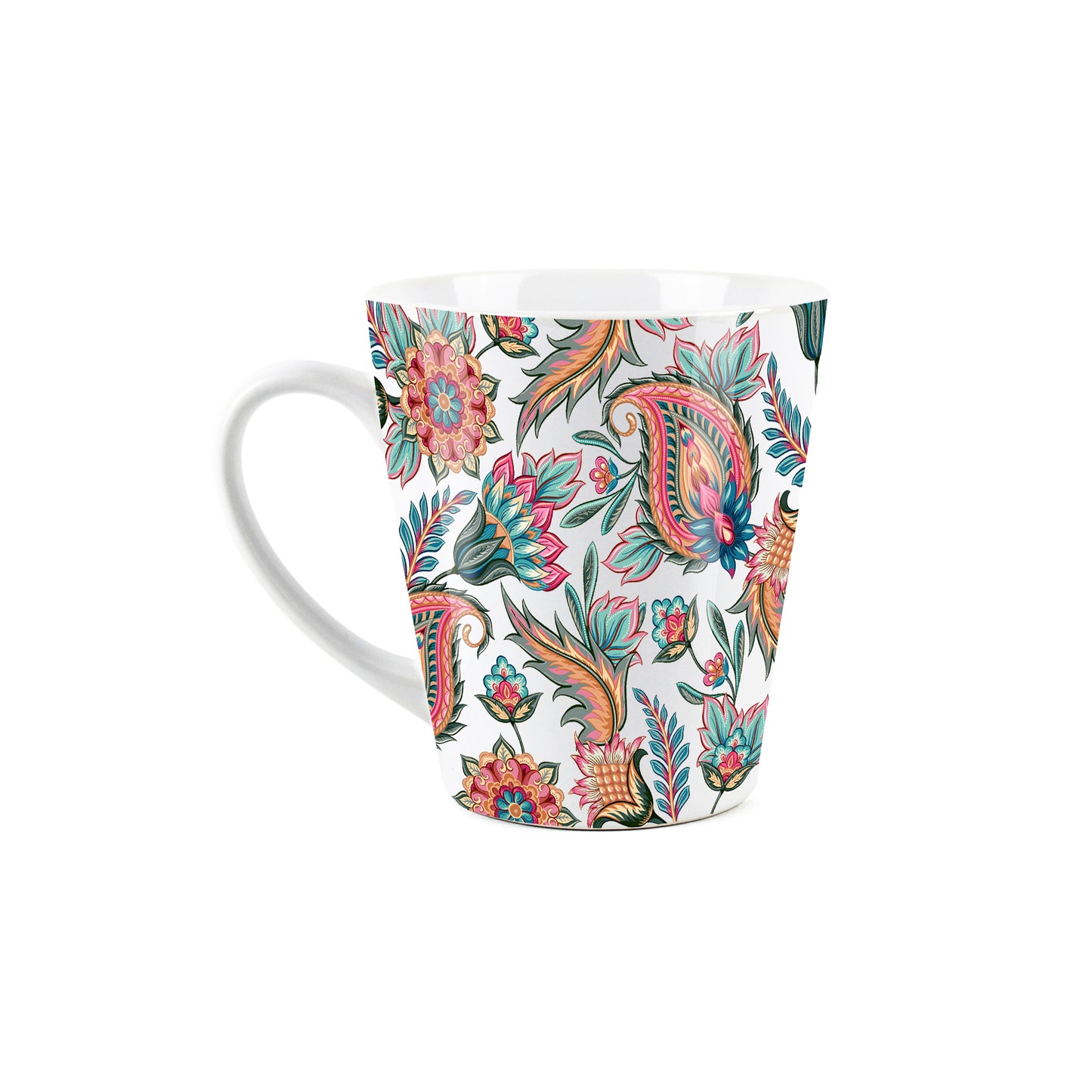 Paisley Flowers Small Latte Mug