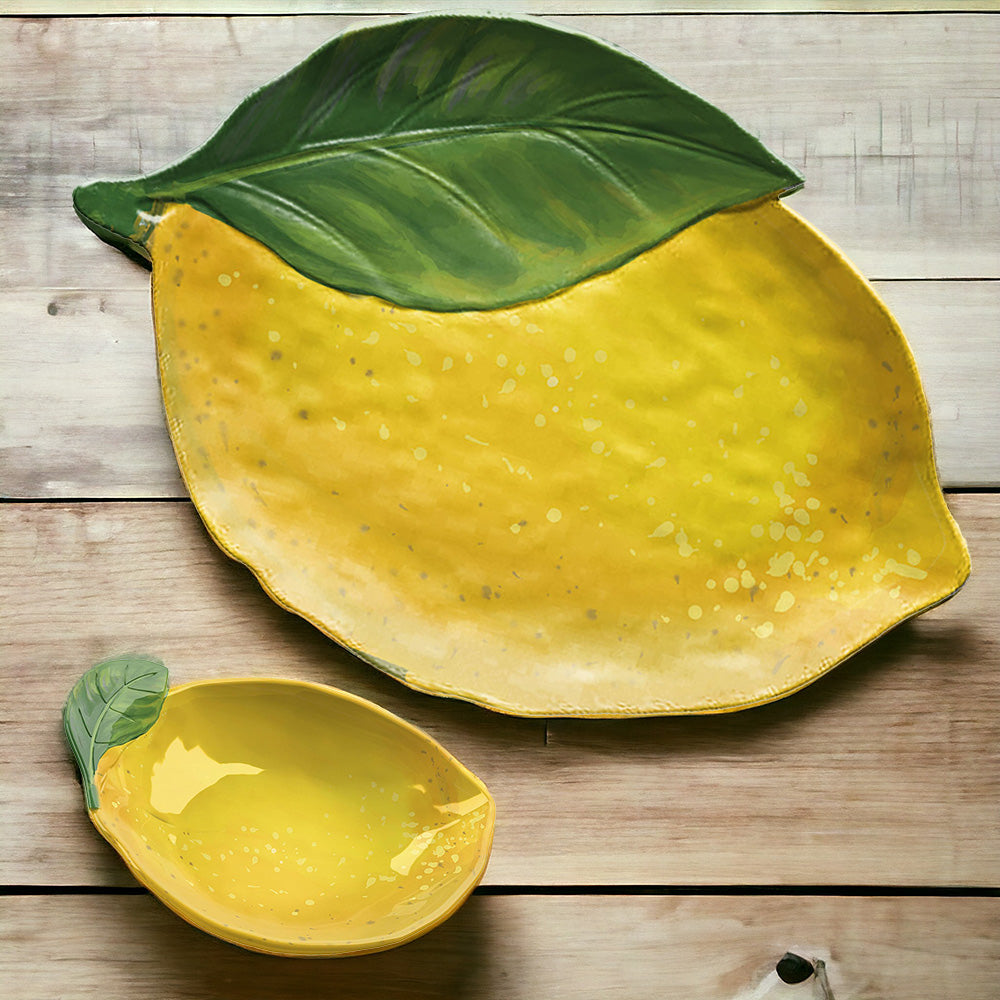 Lemon Fresh Melamine Figural Bowl