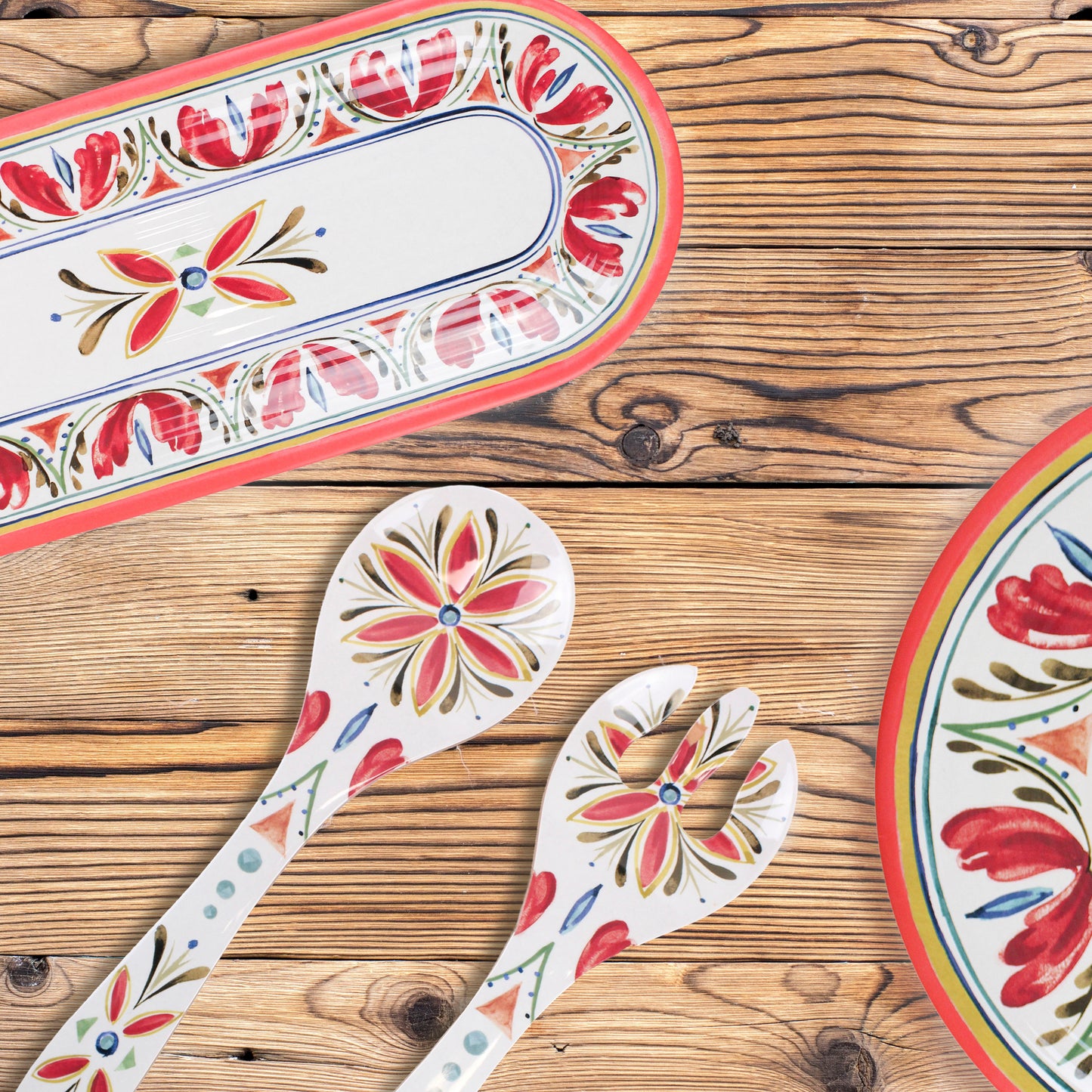 Mediterranean Melamine Oval Appetiser Tray