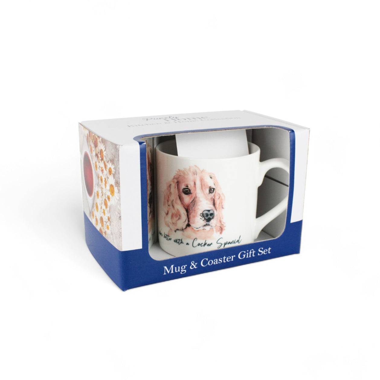 Lifes Better with a Cocker Spaniel' Mug & Coaster Gift Set