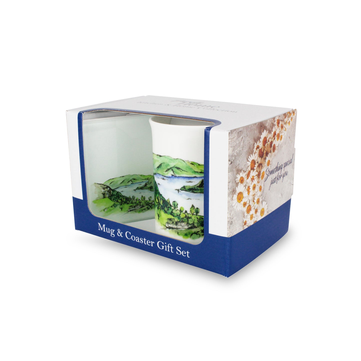 Lake Windermere / Lake District Mug & Coaster Gift Set by Rhiannon Chauncey
