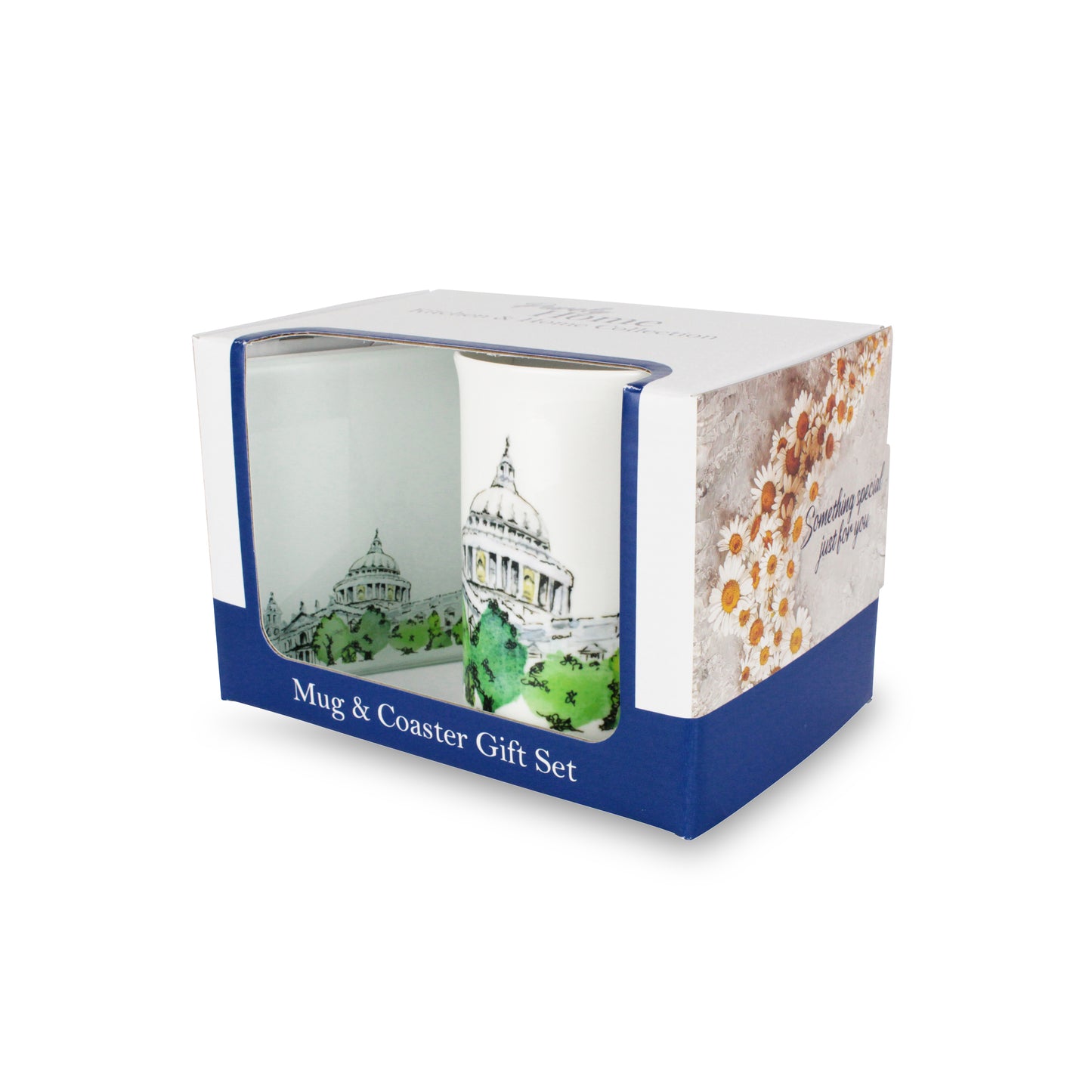 St Paul's Cathedral Mug & Coaster Gift Set by Rhiannon Chauncey