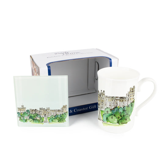 Windsor Castle Mug & Coaster Gift Set by Rhiannon Chauncey