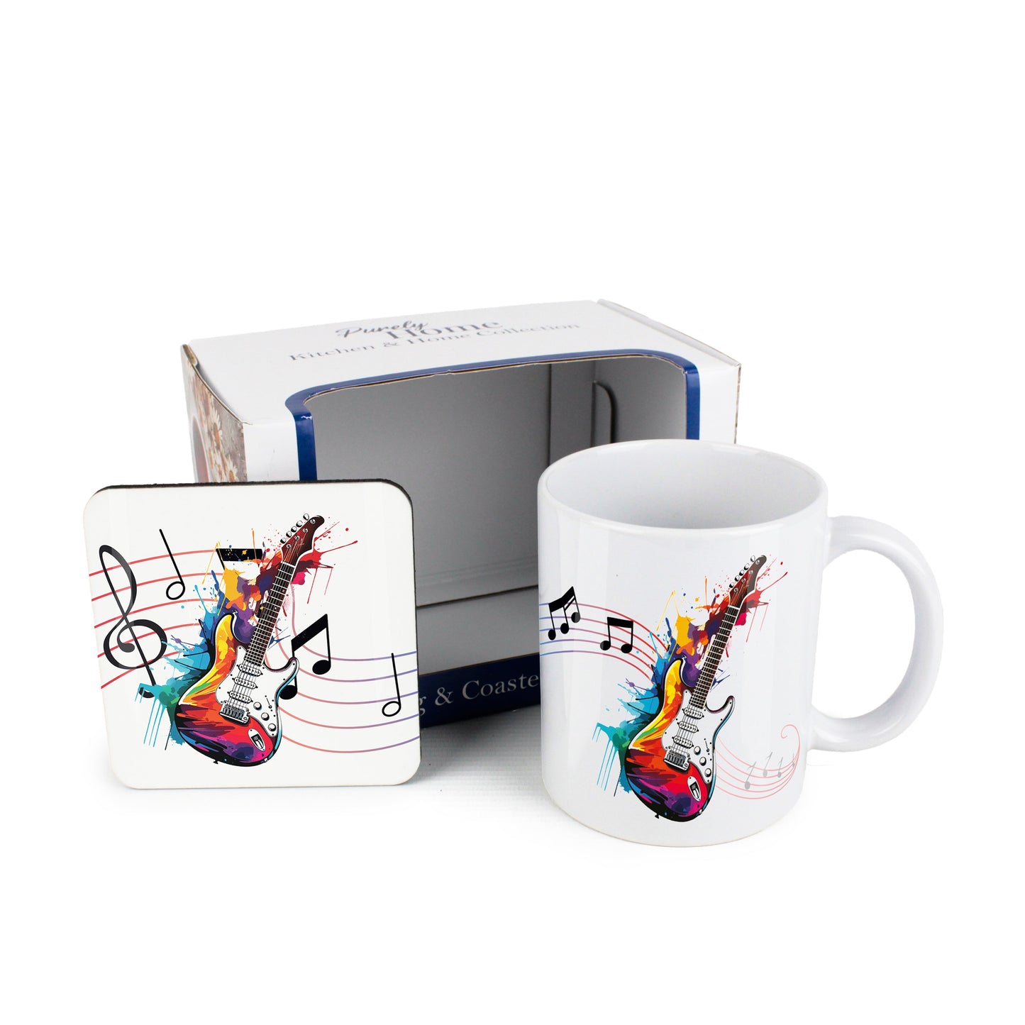 Abstract Instruments Mug & Coaster Gift Set
