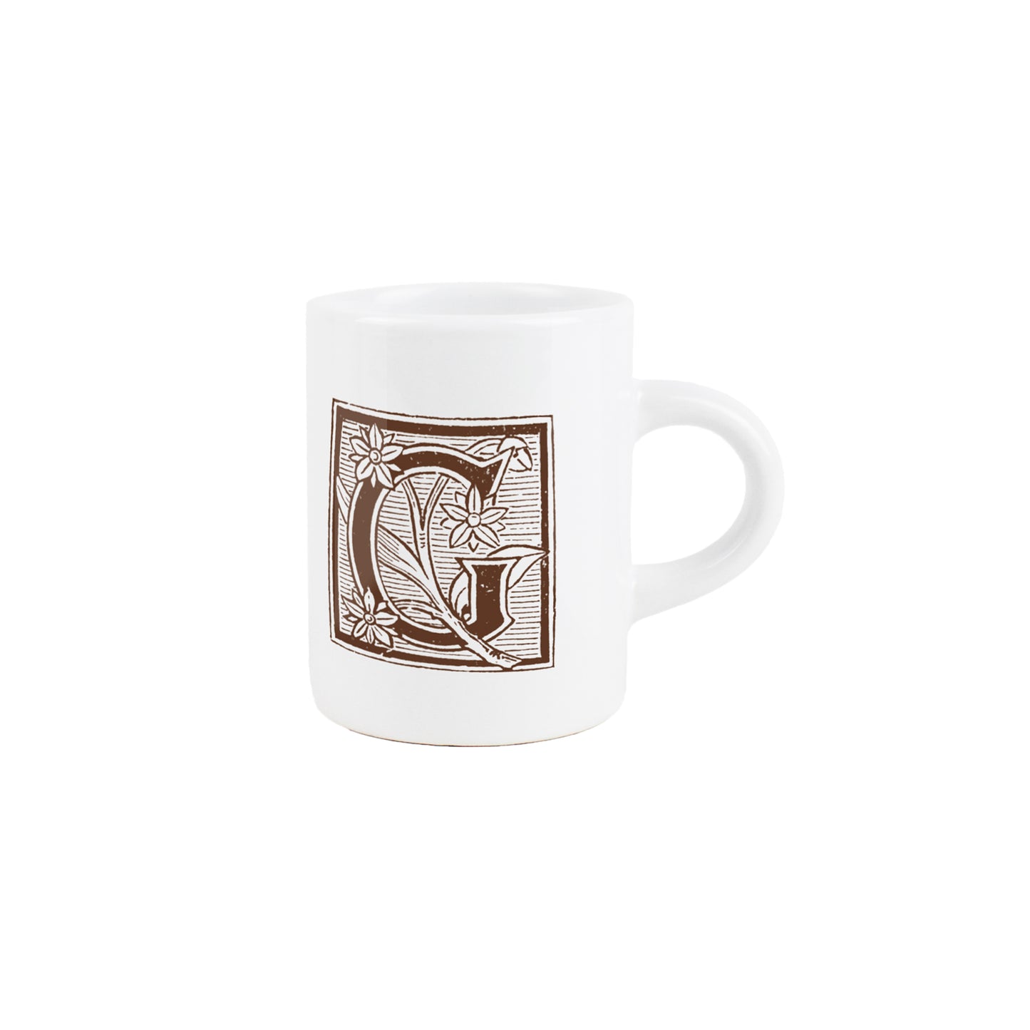 Ornamental Alphabet Espresso Mug