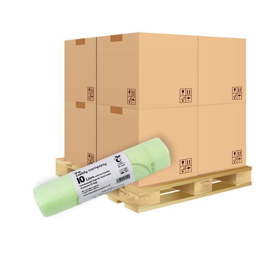 Pallet - 10L Tie-Handle Compostable Kitchen Caddy Liners