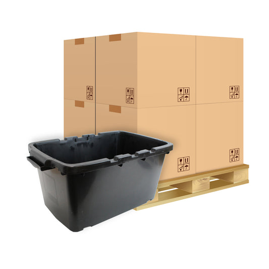 Pallet - 44L Recycling Crate - Black