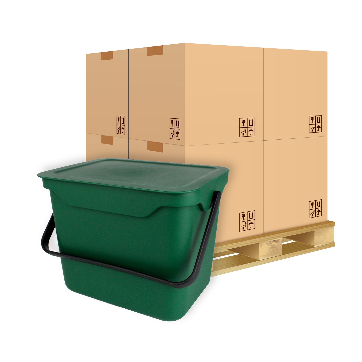 Pallet - 5L Easy Eco Kitchen Caddy - Green
