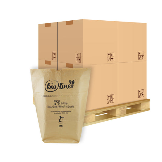 Pallet - 75L Paper Compostable Garden Waste Sacks