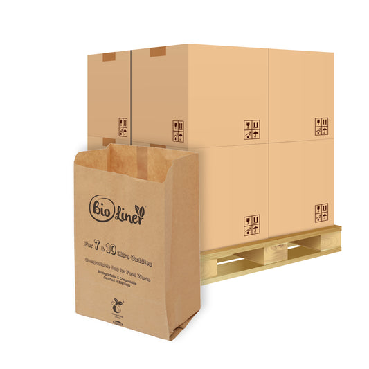 Pallet - 7/10L Paper Compostable Caddy Liners
