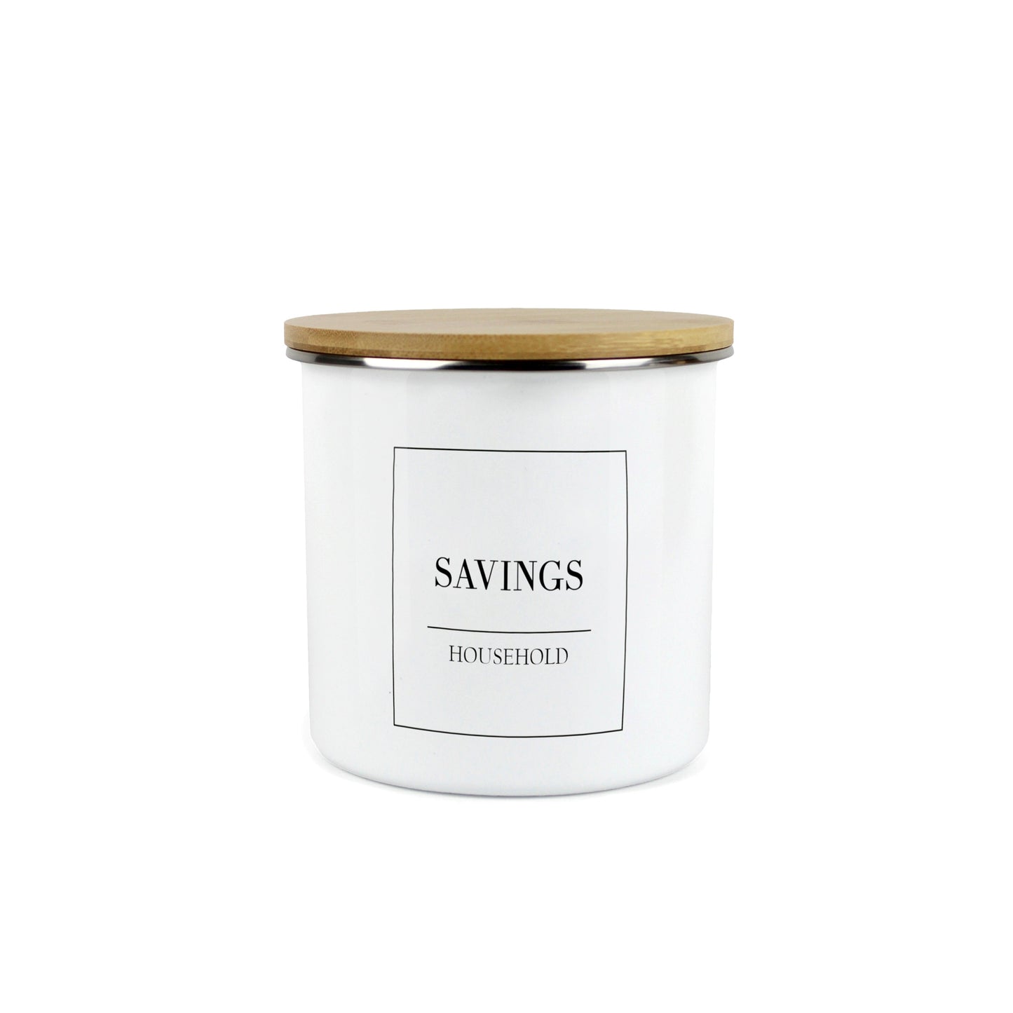 Minimalist Medium Enamel Canister