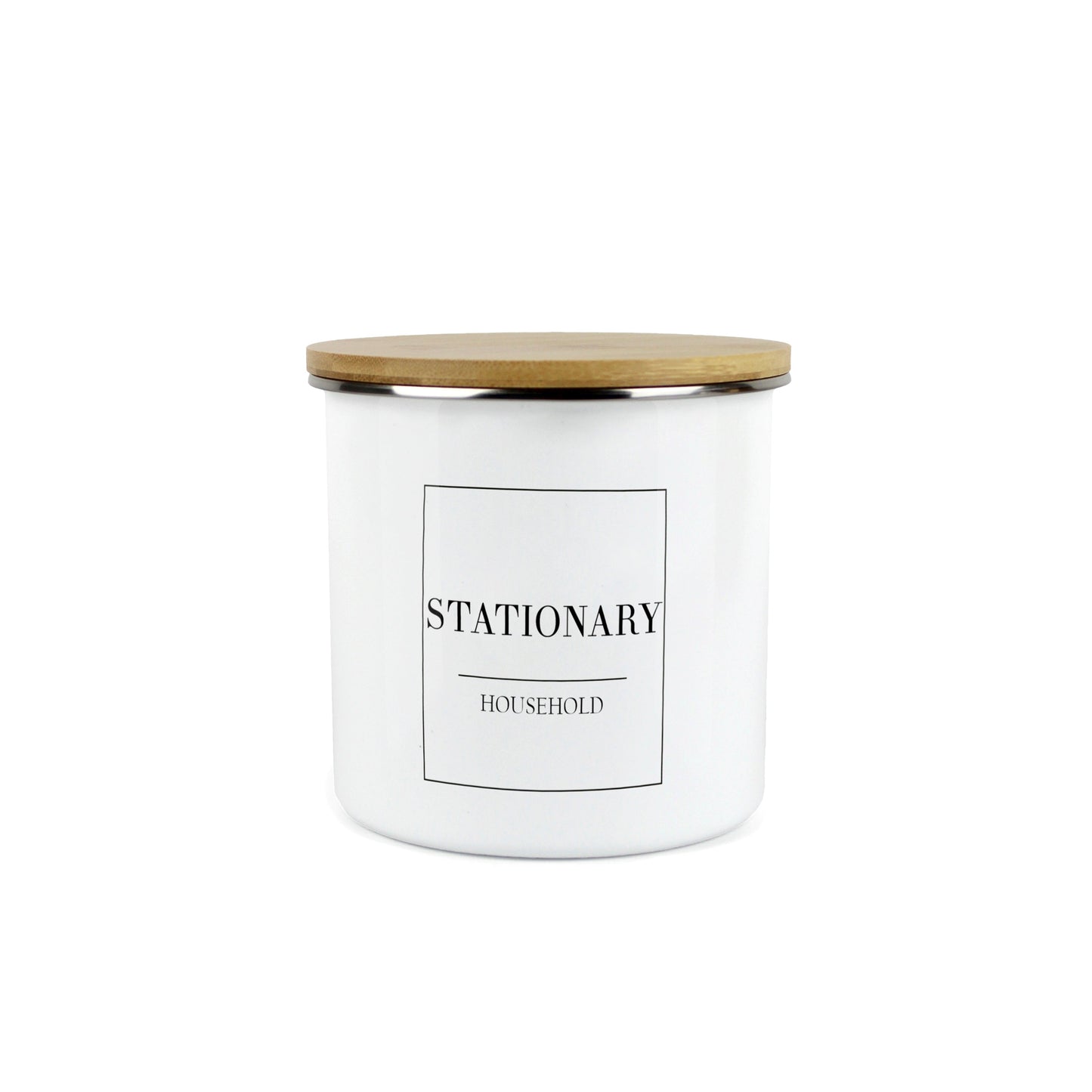 Minimalist Medium Enamel Canister
