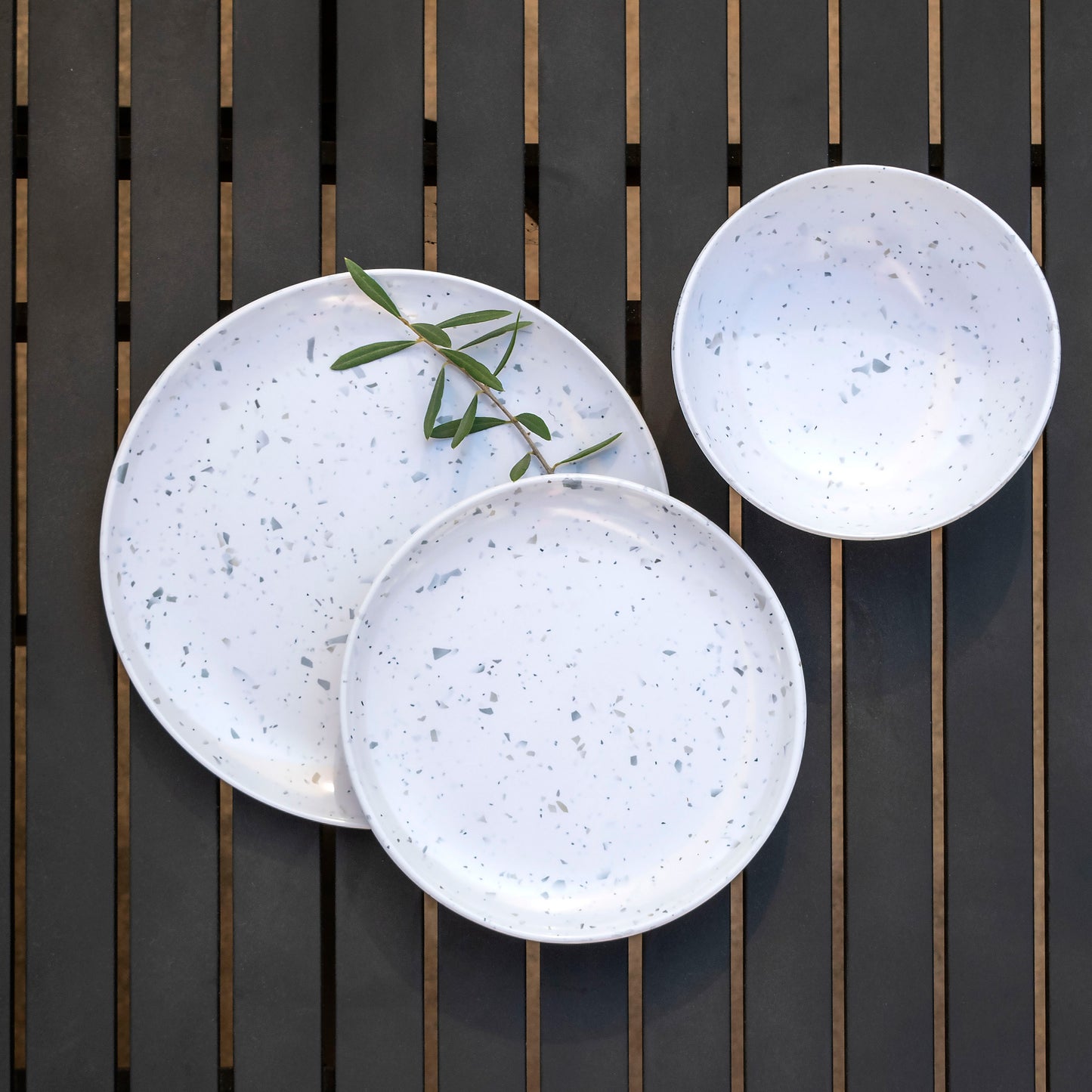 Terrazzo Melamine Side Plates