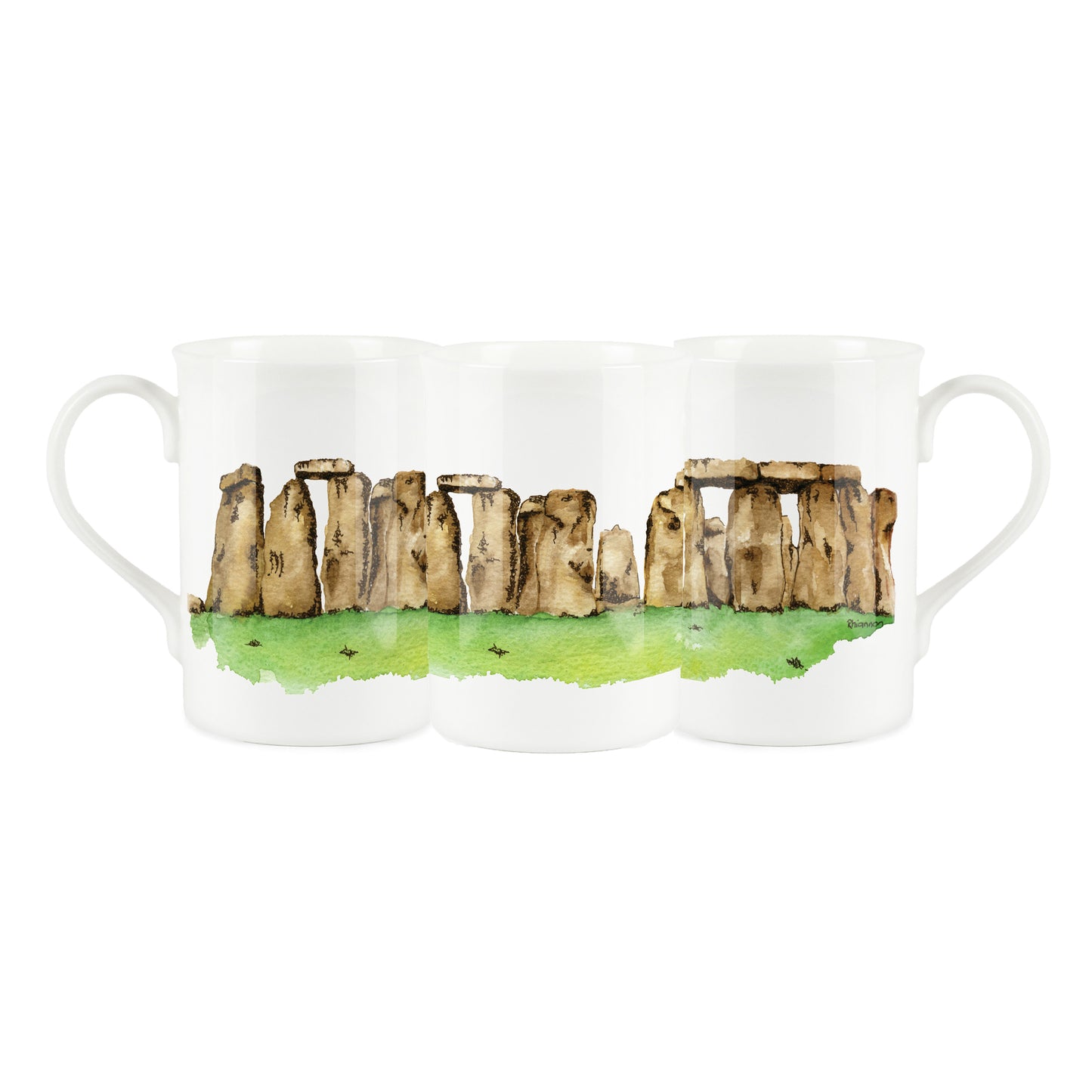 Stonehenge Mug & Coaster Gift SetG by Rhiannon Chauncey