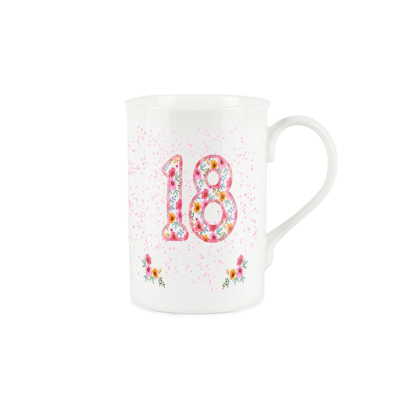Pink Floral Ages Mug