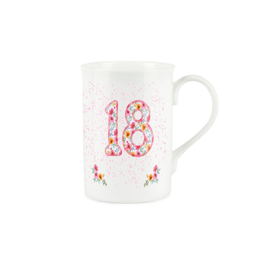 Pink Floral Ages Mug