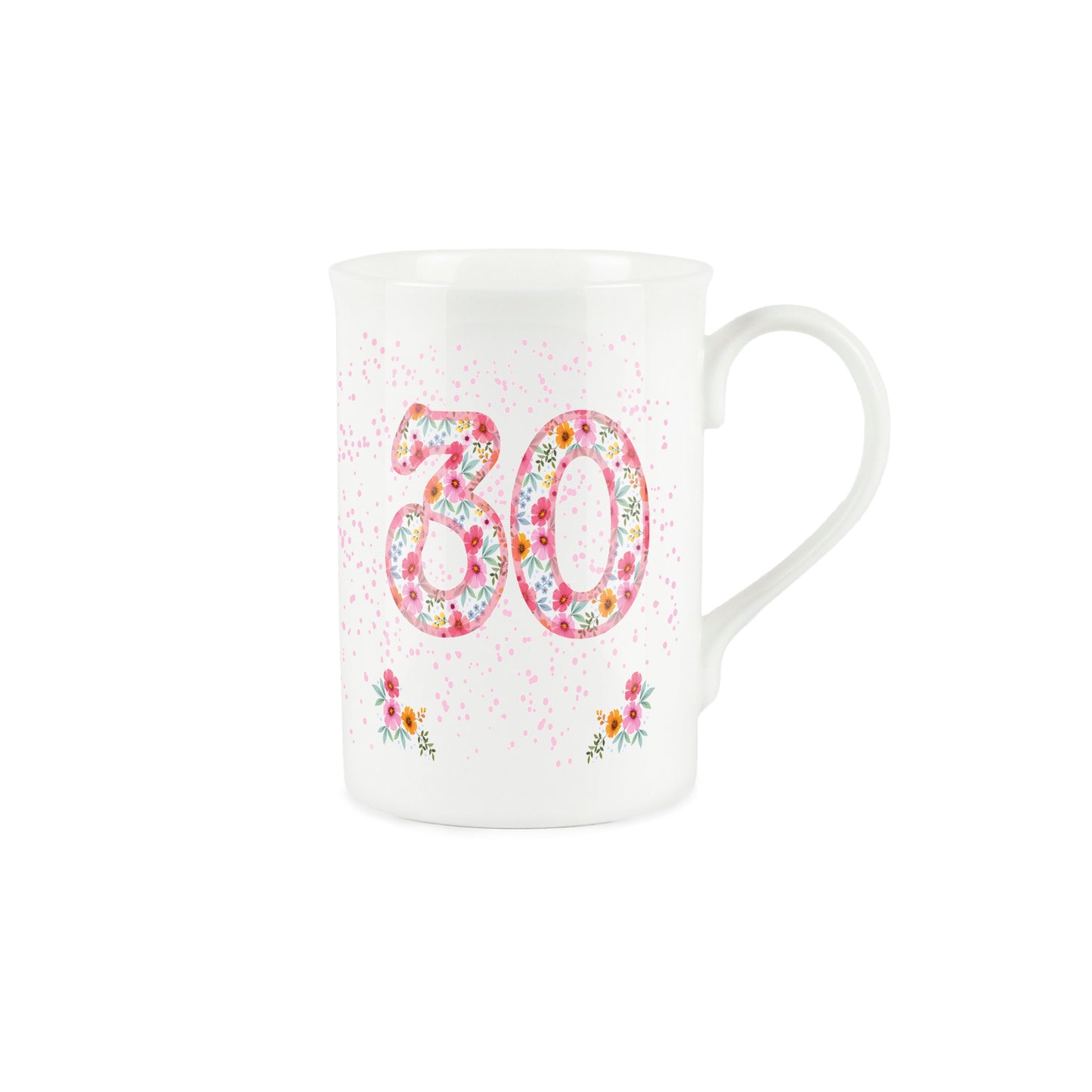 Pink Floral Ages Mug