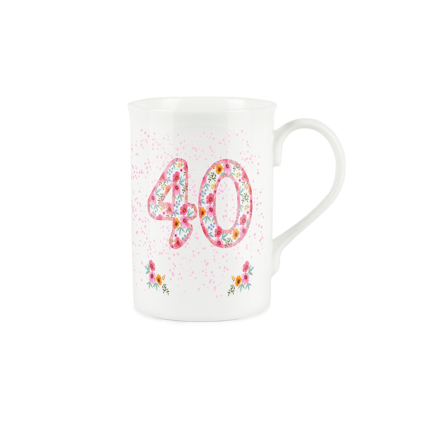 Pink Floral Ages Mug