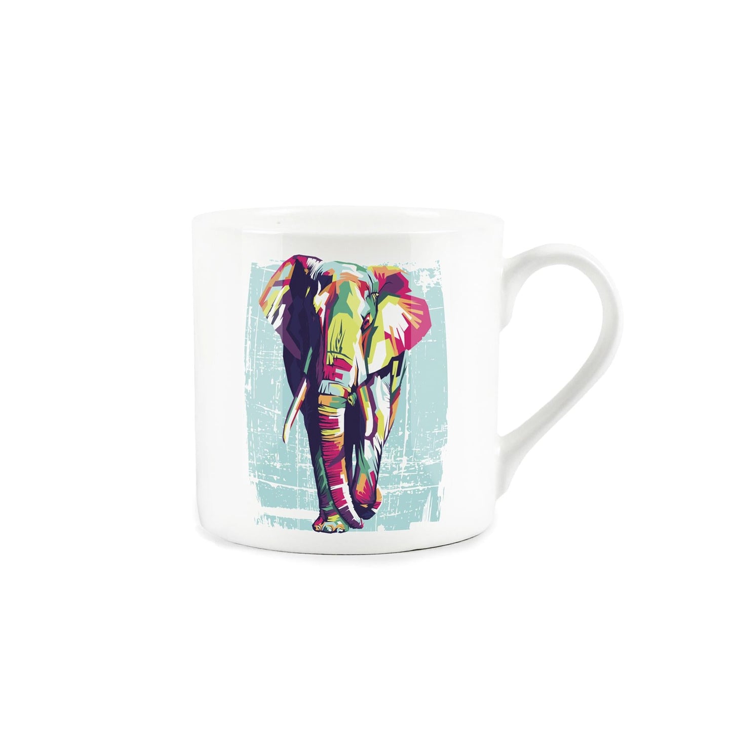 Colourful Elephant Mug & Coaster Gift Set