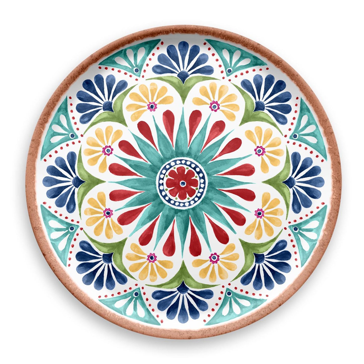 Rio Medallion Melamine Round Serving Platter