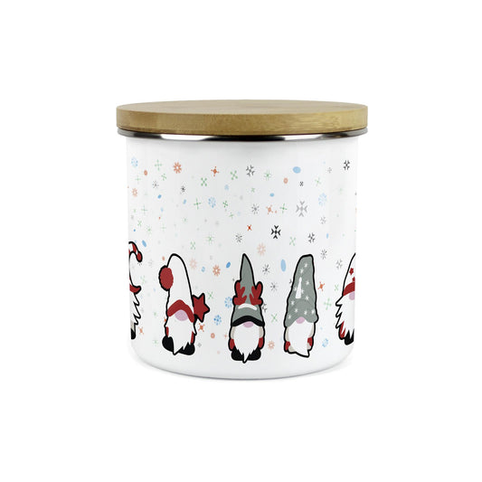 Christmas Gonks Large Enamel Canister