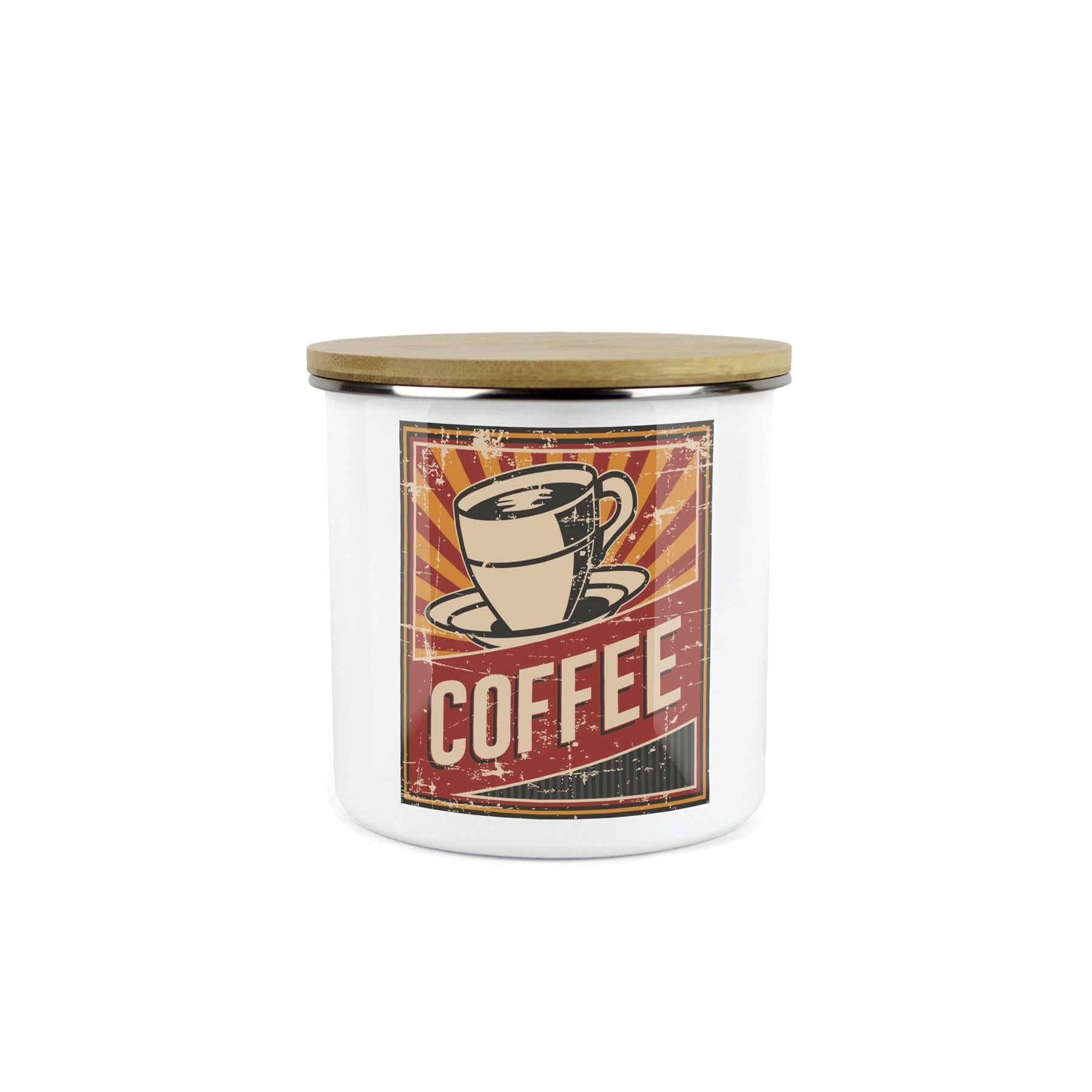Retro 60s Diner Coffee Canister - Kitchen Storage Jar