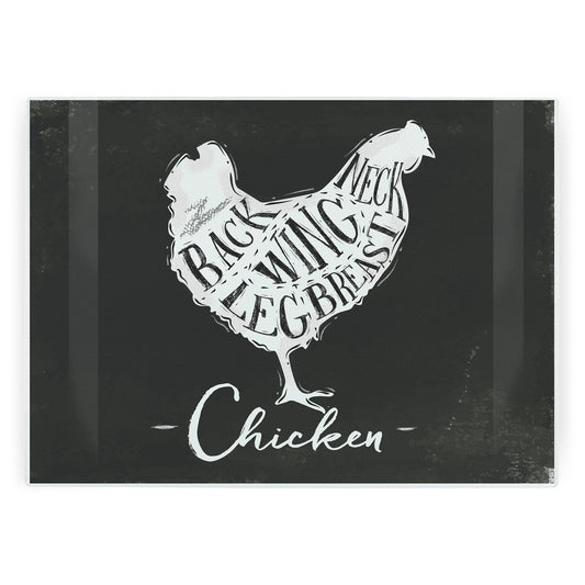 Cuts of Meat Chicken Large Worktop Protector
