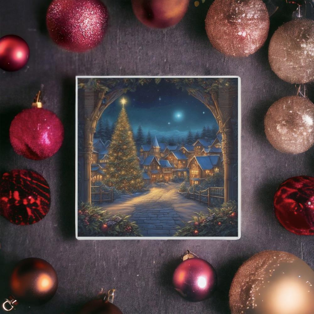 Magical Christmas Village Smooth Hot Pot Stand