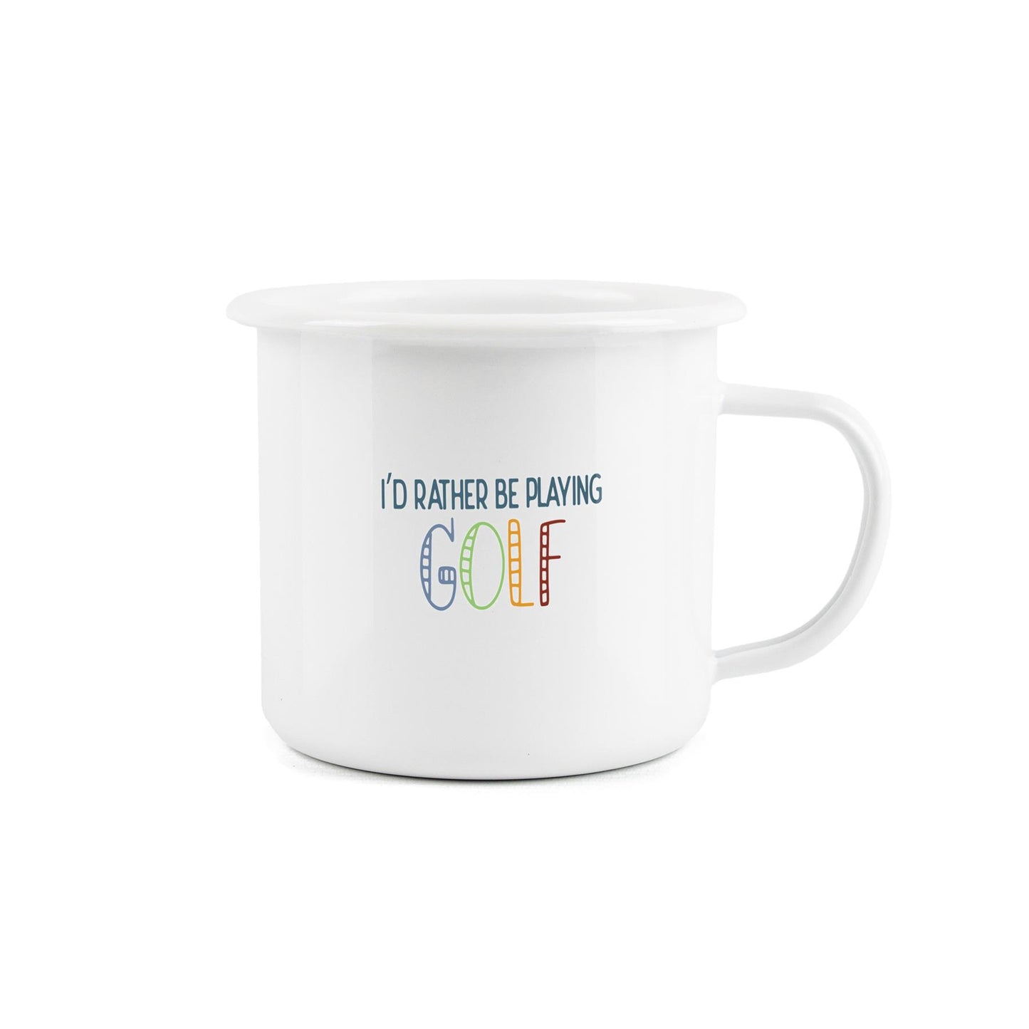 Fun novelty mug expressing a desire to play golf, perfect for outdoor activities.