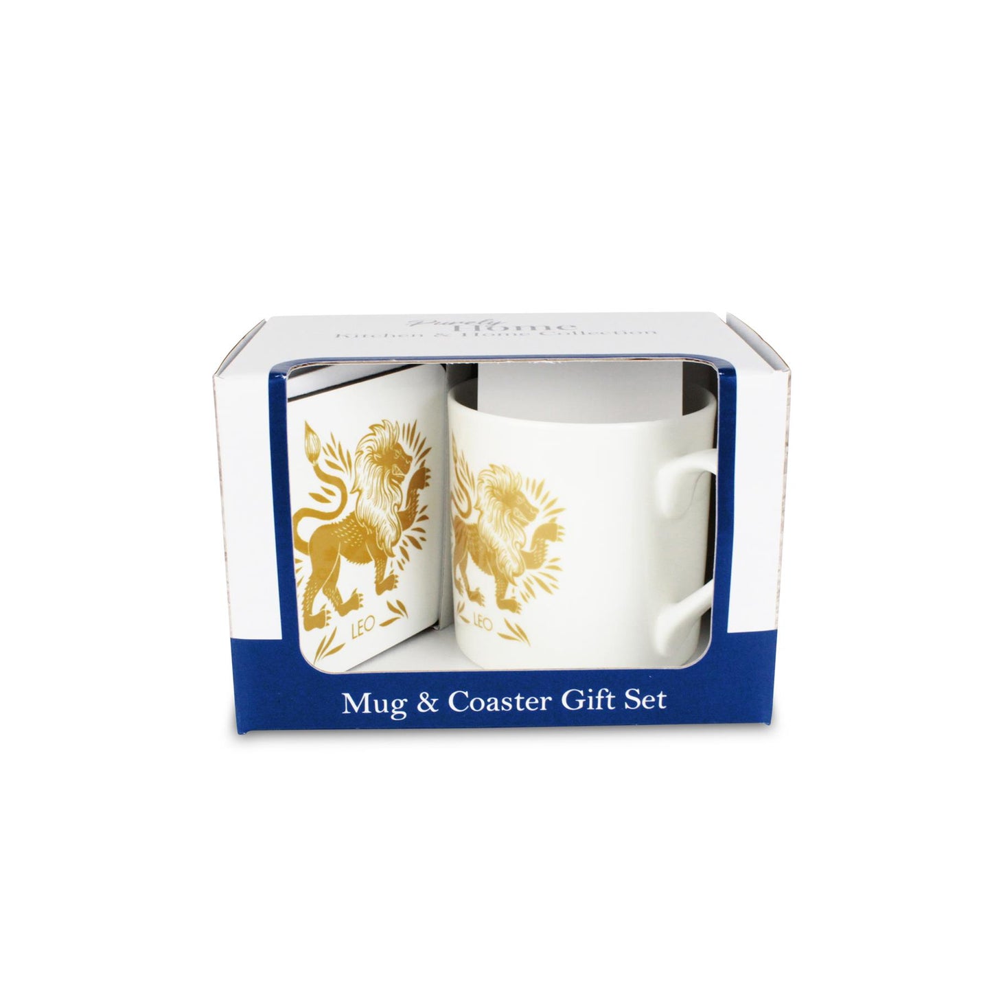 Colourful Star Sign Zodiac Mug & Coaster Gift Set