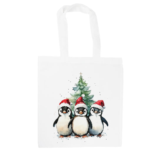 Christmas Penguins Tote Bag