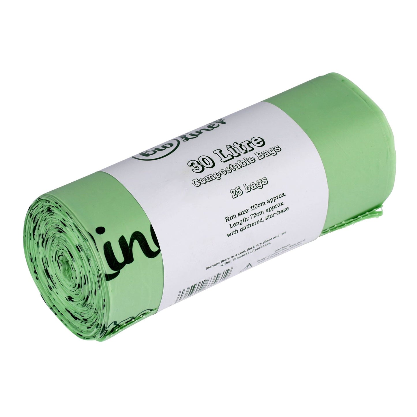 30L Kerbside Compostable Liners, designed for outdoor compost caddies and small indoor bins.