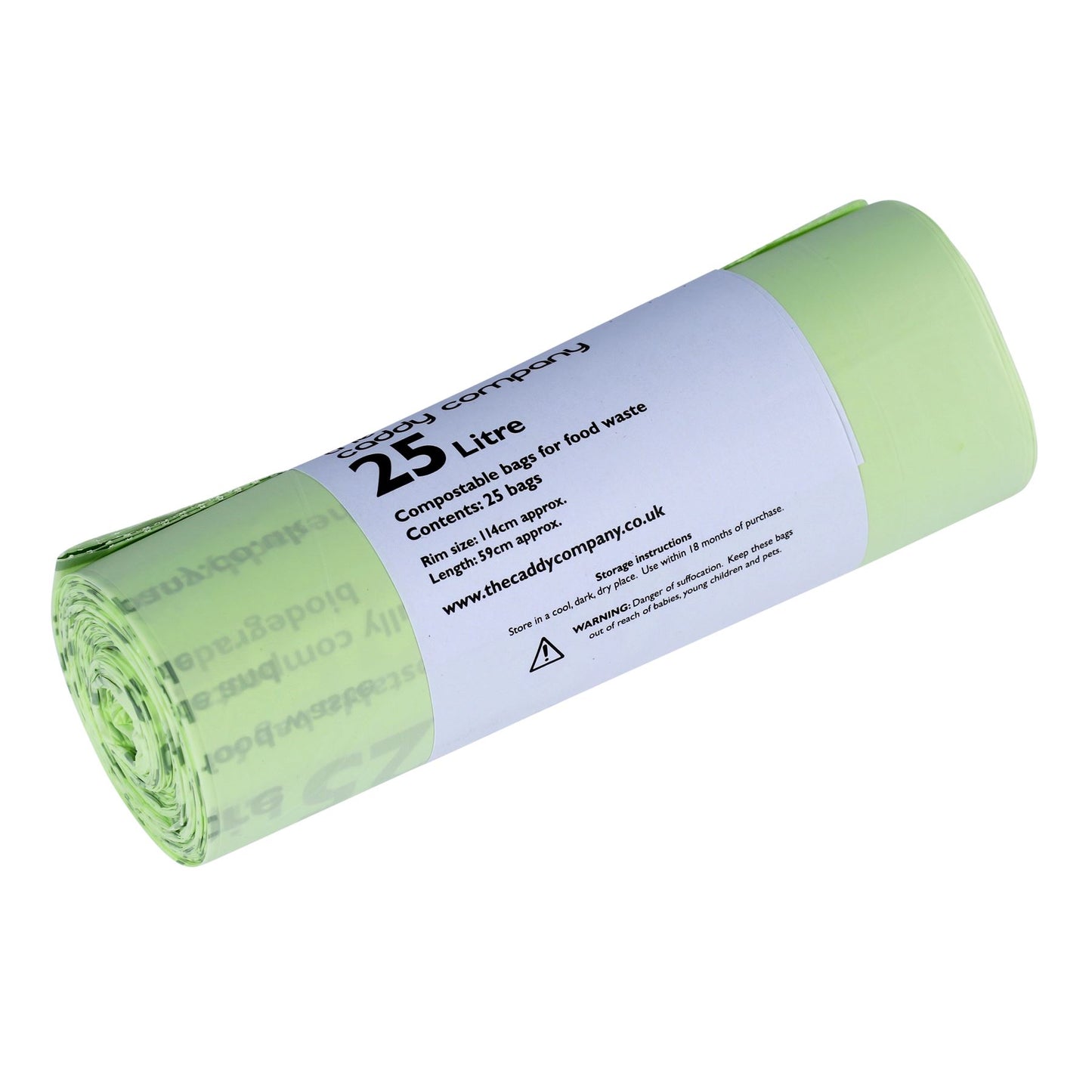 25L Kerbside Compostable Bags, designed for kerbside compost caddies.