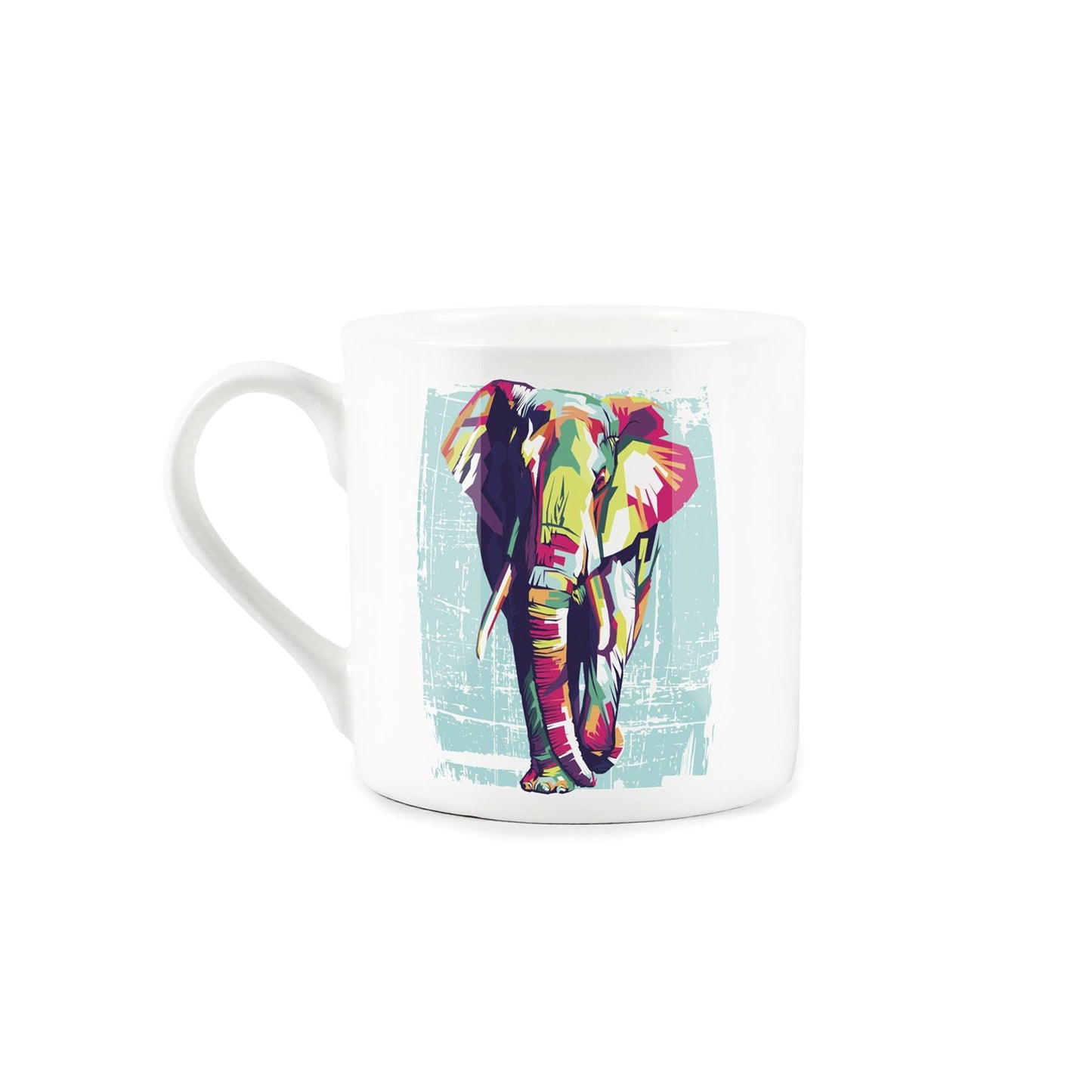 Colourful Elephant Mug & Coaster Gift Set