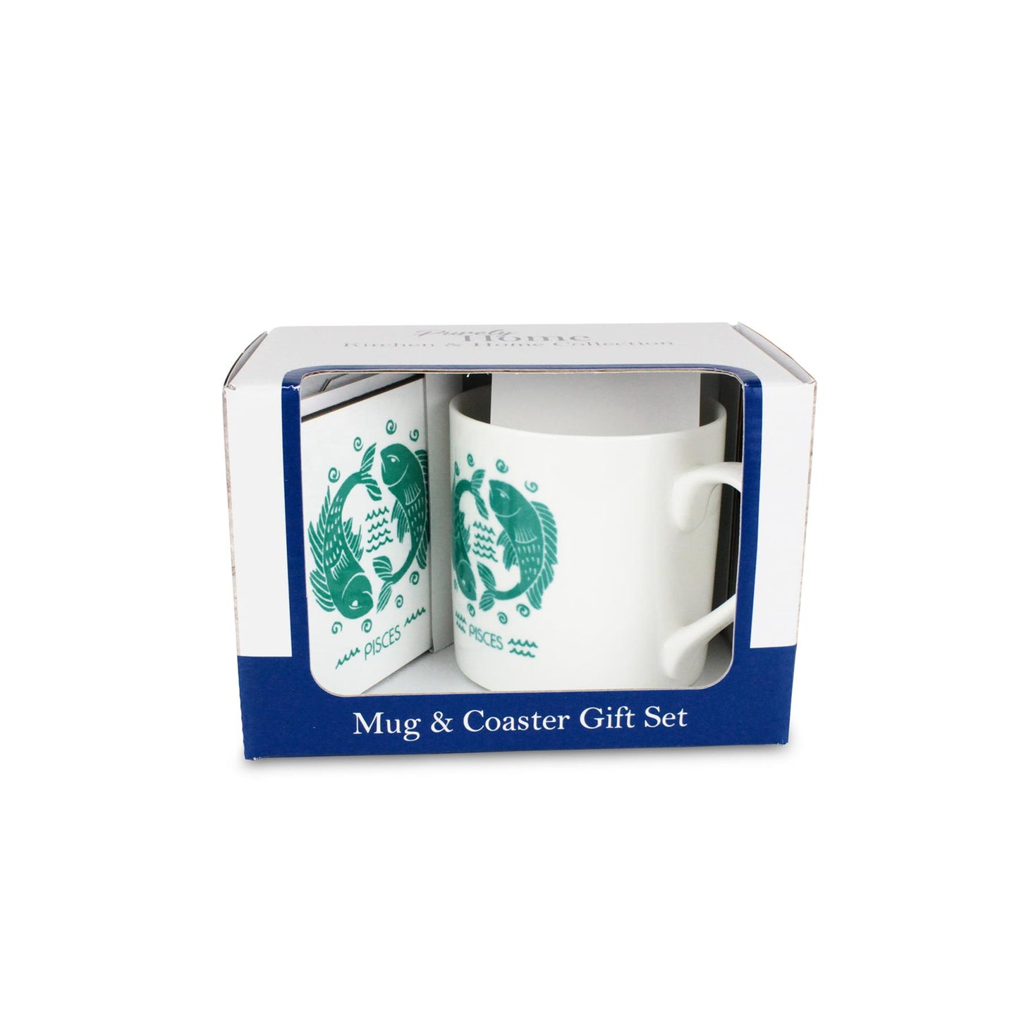 Colourful Star Sign Zodiac Mug & Coaster Gift Set