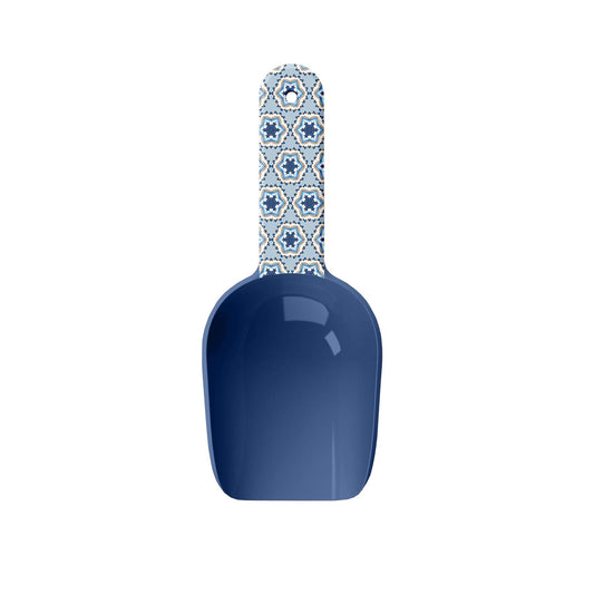 Moroccan Indigo patterned pet scoop.