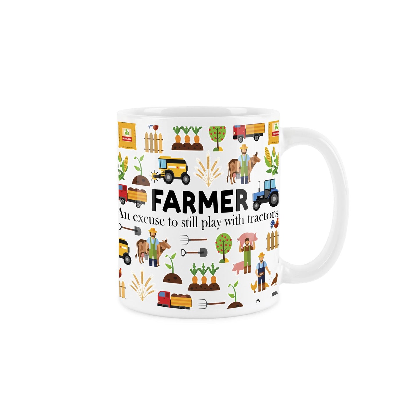 ceramic mug with 'yes I'm a nurse, no I don't want to look at it' text and medical pattern