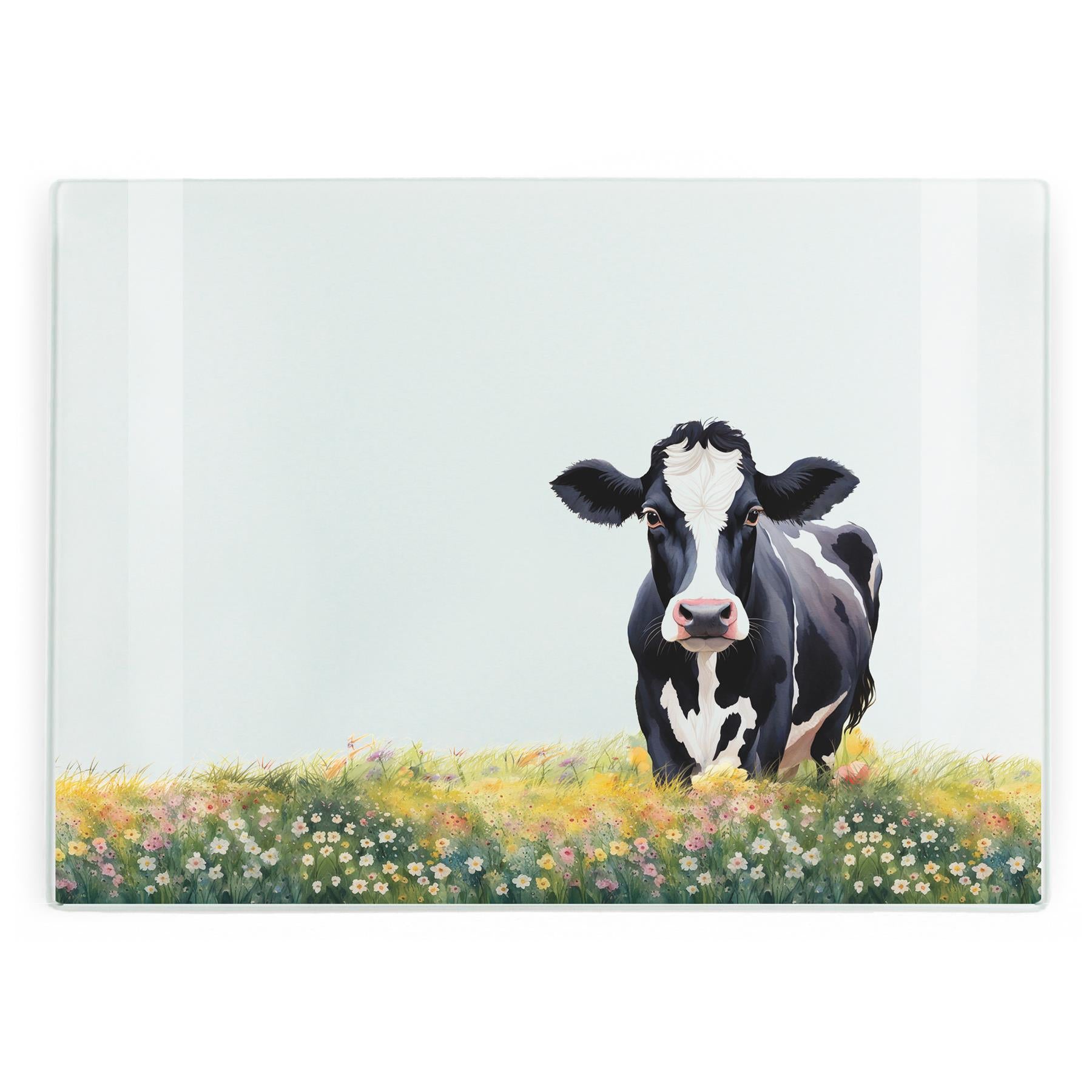 Friesian Cow Large Smooth Worktop Protector