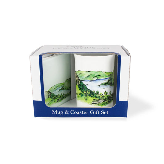Lake Windermere / Lake District Mug & Coaster Gift Set by Rhiannon Chauncey